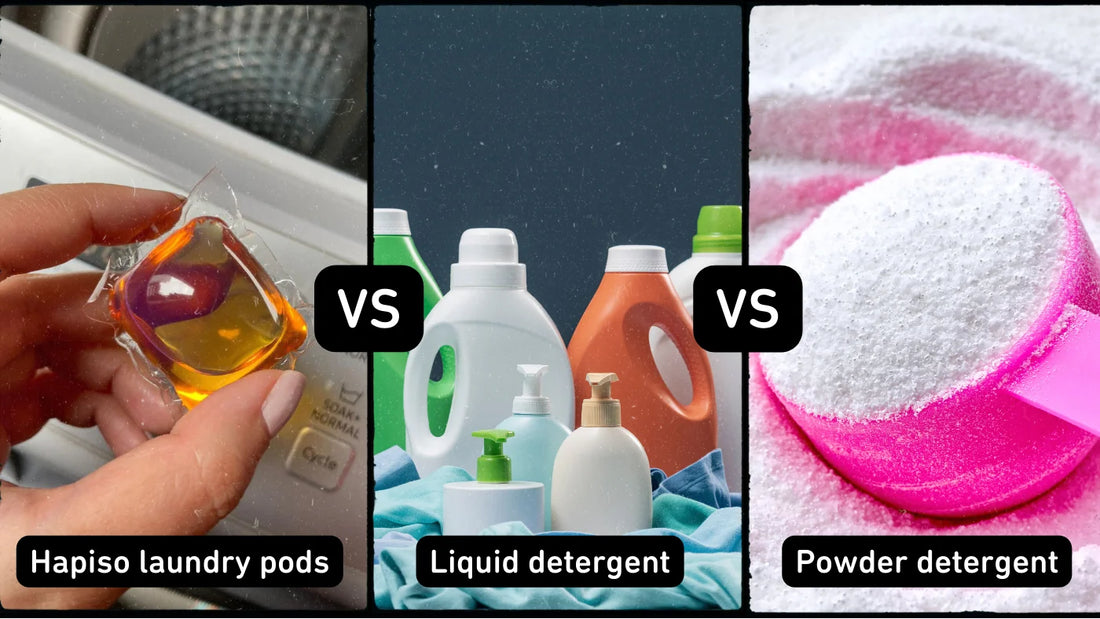 high-efficiency HE detergent types liquid powder pods comparison